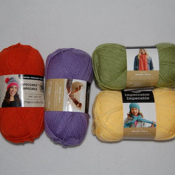 Mixed Lot of 4, 18 oz, Impeccable Yarn, #4 Worsted - Picture 3 of 8